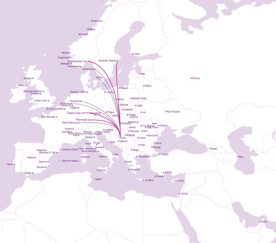 TUZLA ROUTES WIZZ AIR