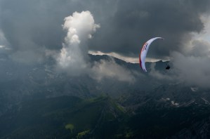 Look carefully, showing a formation of a head with an open mouth face looking at the paragliding ... am I on my own imagining!?!